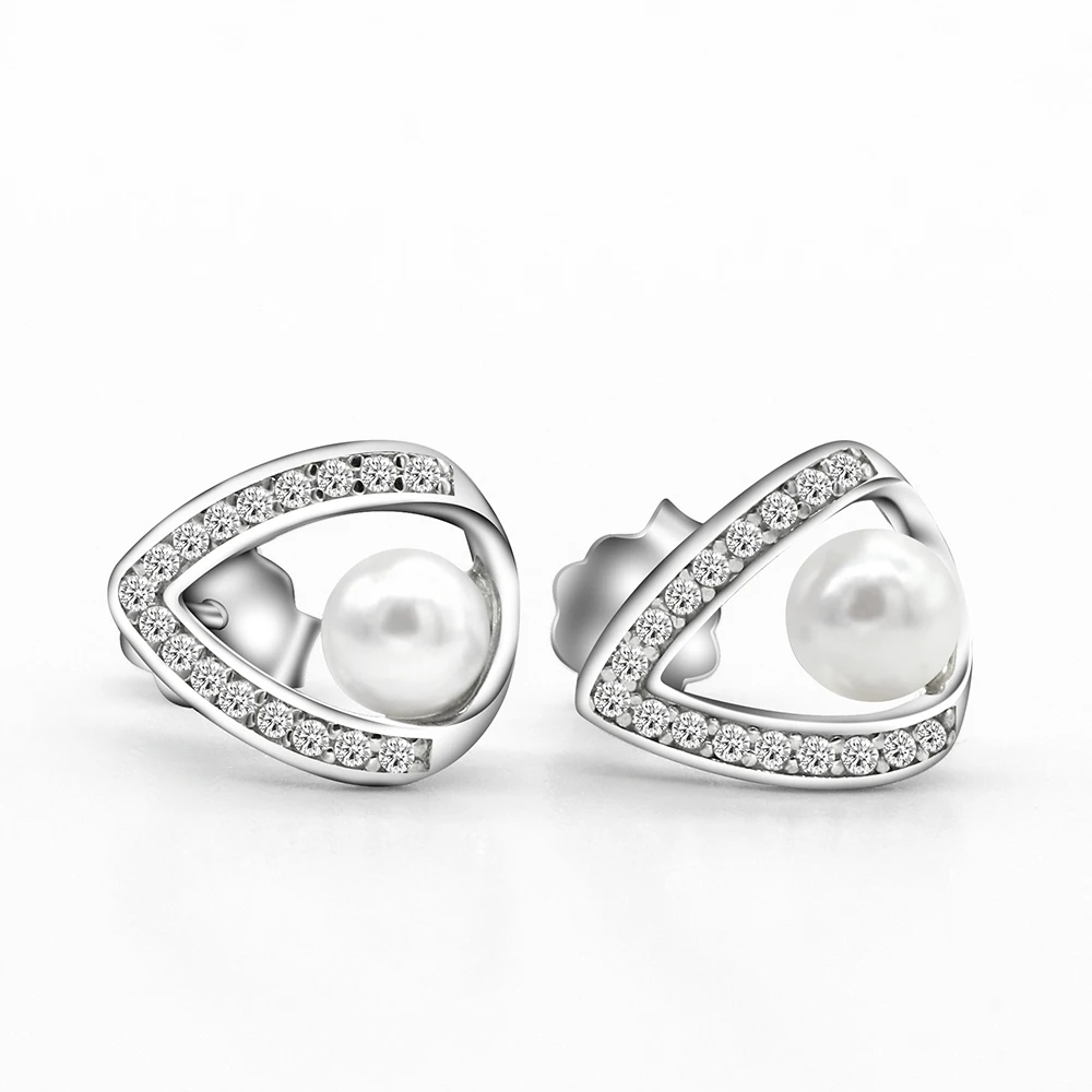 Женские серьги гвоздики с натуральным пресноводным жемчугом|Серьги-гвоздики| |