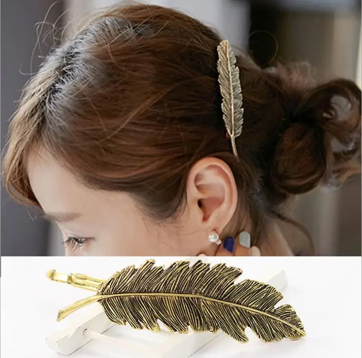 Винтажные заколки Стразы с синим кристаллом павлином для волос бабочкой