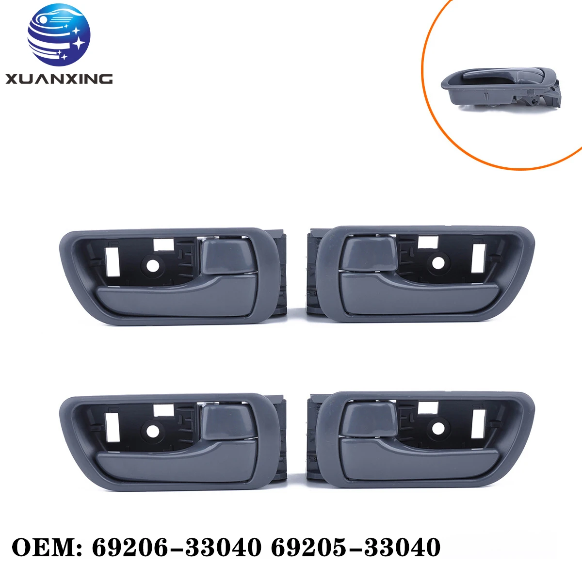 

69205-33040 69206-33040 Inner Door Handle For TOYOTA Camry 2002-2006