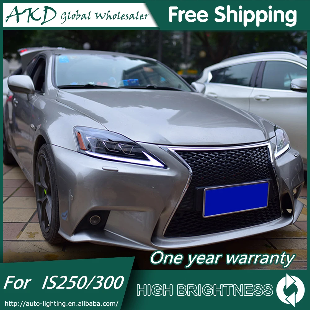 AKD автомобильный Стайлинг для Lexus IS250 фары 2006 2012 IS300 светодиодный ANGEL EYE Ближний и