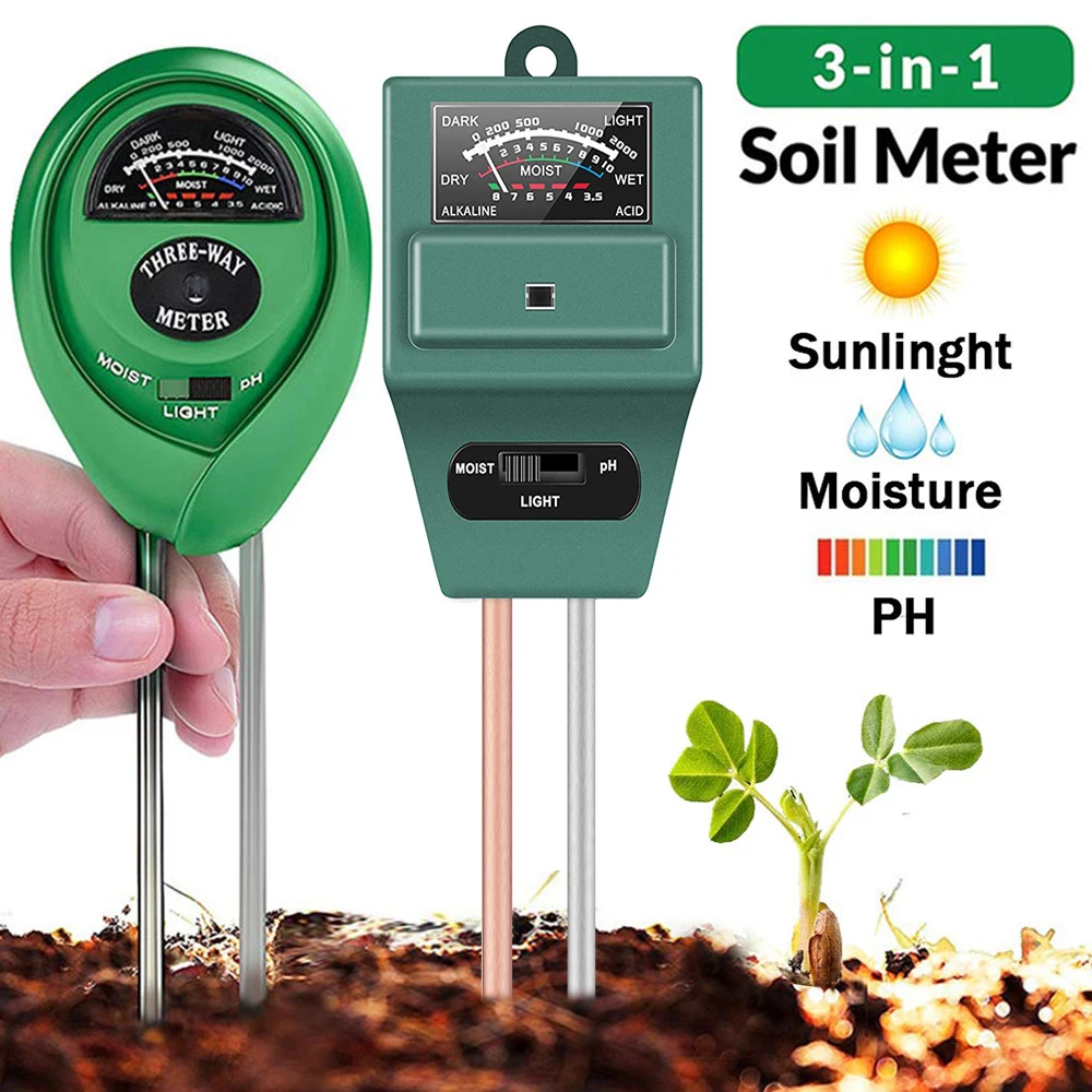PH-тест-анализатор влажности и освещенности почвы датчик Ph инструмент для садовых