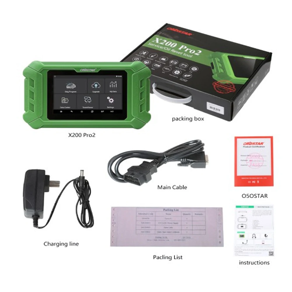 Инструмент для сброса масла OBDSTAR X200 Pro2 поддержка обслуживания автомобиля до 2020