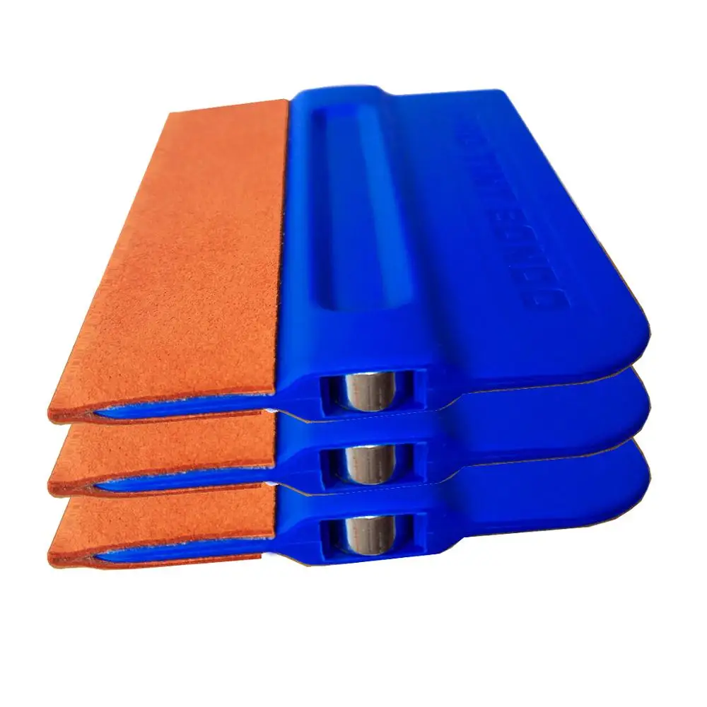 3 шт. синий скребок Магнитный замшевый Ракель виниловая пленка для автомобиля