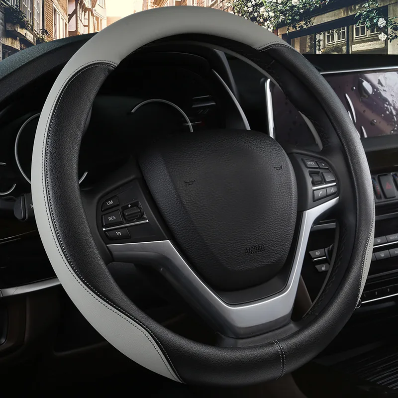 15 дюймов микро волоконная кожа автомобильный чехол на руль подходит для