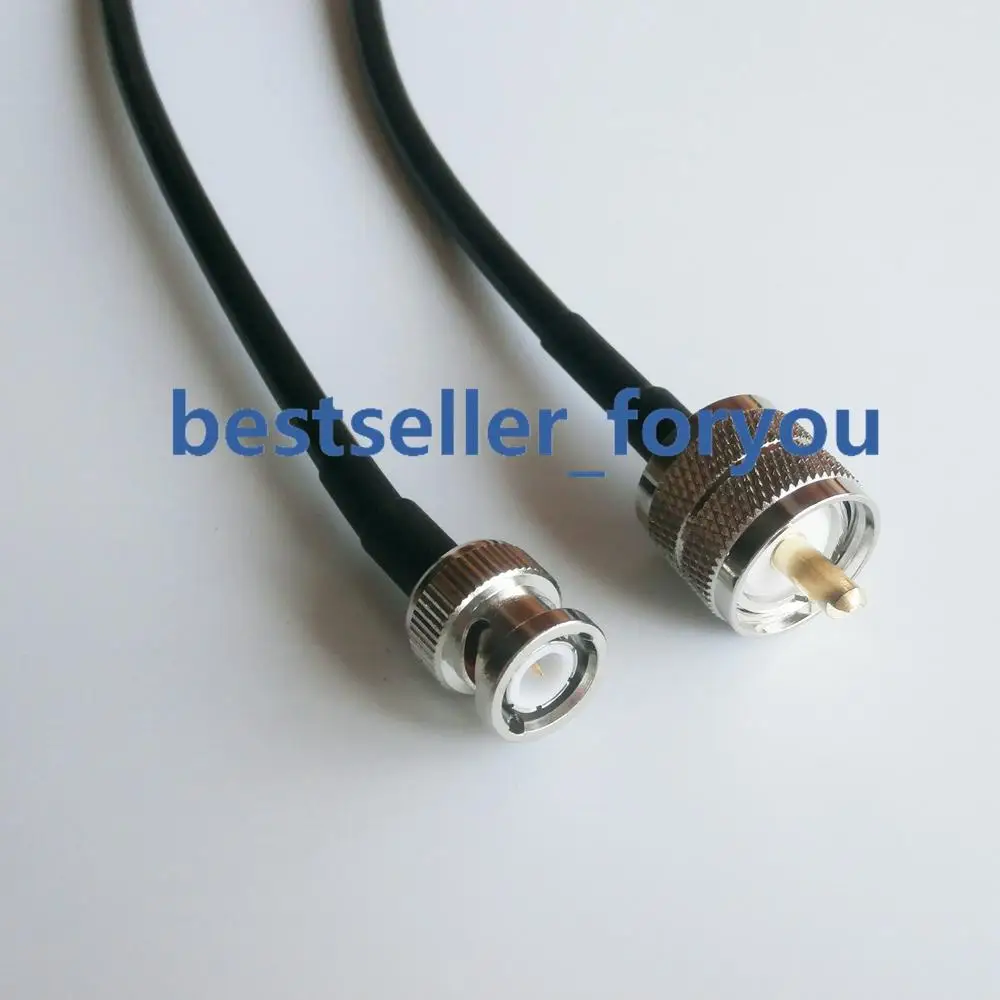 100cm RG58 Cable PL259 UHF Male Plug To BNC Q9 Straight Coax Pigtail | Обустройство дома
