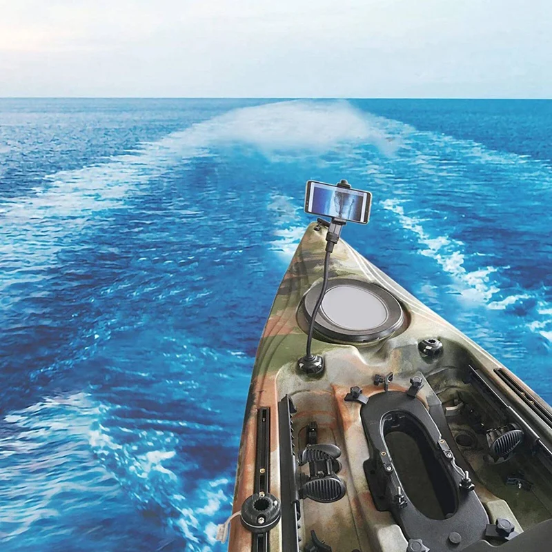 

Kayak Cell Phone Holders Kayak Accessory with Round Mount Base for Phone Camera on Kayak