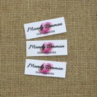 Этикетки для глажки одежды, с логотипом или текстом, 100 шт.