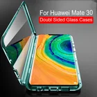 Магнитный адсорбционный чехол mate30 для Huawei Mate 30, металлическая рамка, двухсторонний стеклянный чехол для Huawei Mate 30, защитный чехол для телефона