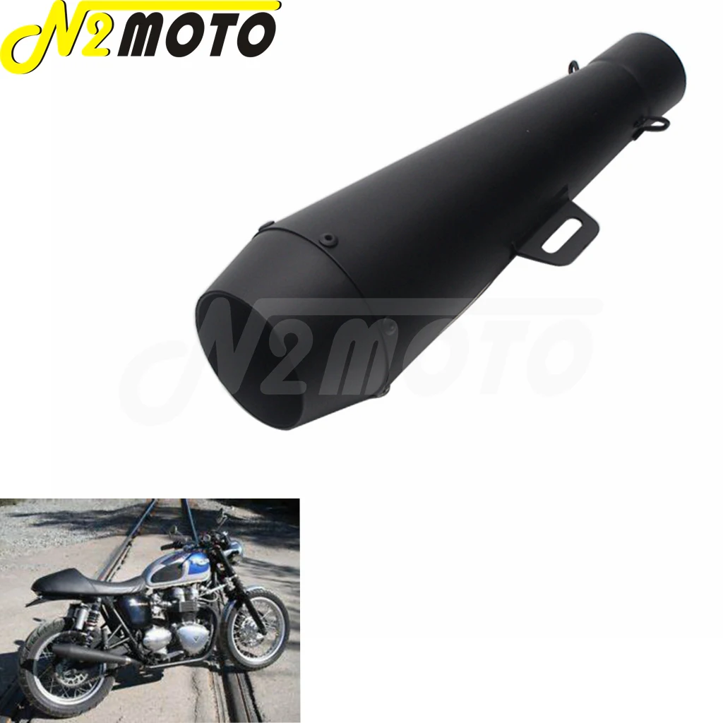 

Universal Tail Tube Silence For Honda Harley Yamaha Kawasaki 38mm-51mm Black/Chrome Motocycle Cafe Racer Exhaust Muffler Pipe