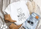 Westie для мамы изготовляемый на заказ футболка мама с принтом букв женские 100% хлопковый комплект: футболка с О-образным вырезом размера плюс с коротким рукавом топы, футболки в стиле Харадзюку