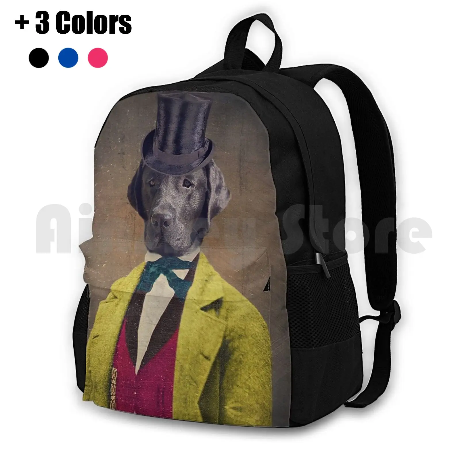 

Black Lab Art-Oscar Outdoor Hiking Backpack Waterproof Camping Travel Lab Labrador Labrador Retriever Black Lab Boy Dog Dogs