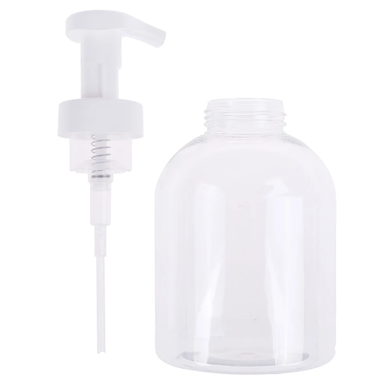

New 500ml Clear Foam Pump Bottle Spray Bottles Soap Foaming Mousses Liquid Dispensers Household For Children's Health