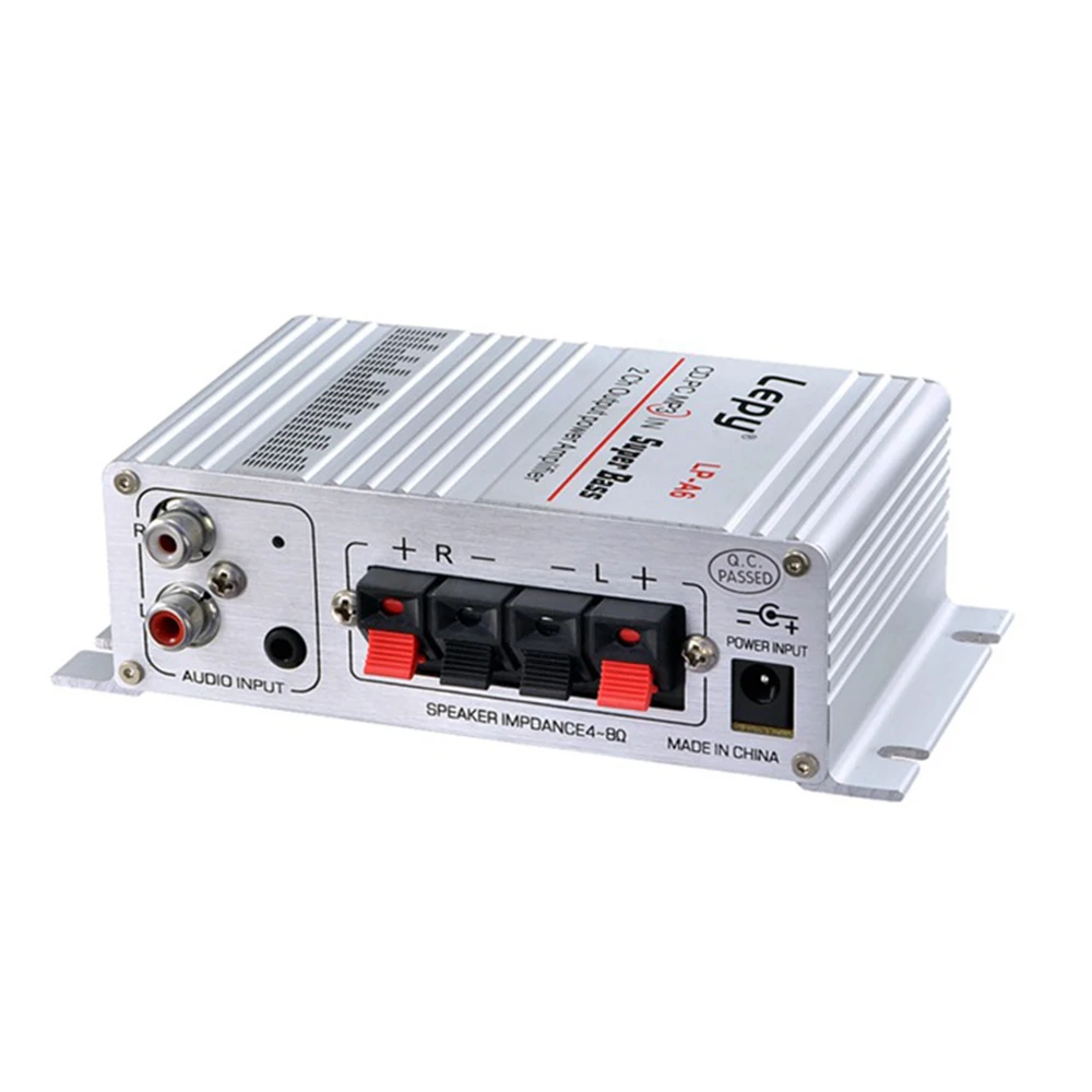Amplifier Digital Player 2CH HiFi Stereo Audio Car Home For Mobile Phone MP3 MP4 PC Support Volume Control