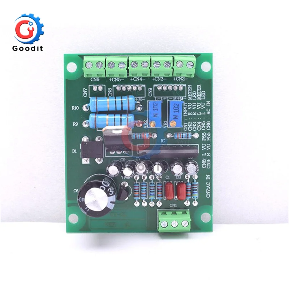 Wholesale Price VU Level Audio Meter Driver Board + 2pcs with Warm Color Sound Pressure 9V-20V AC Input | Инструменты