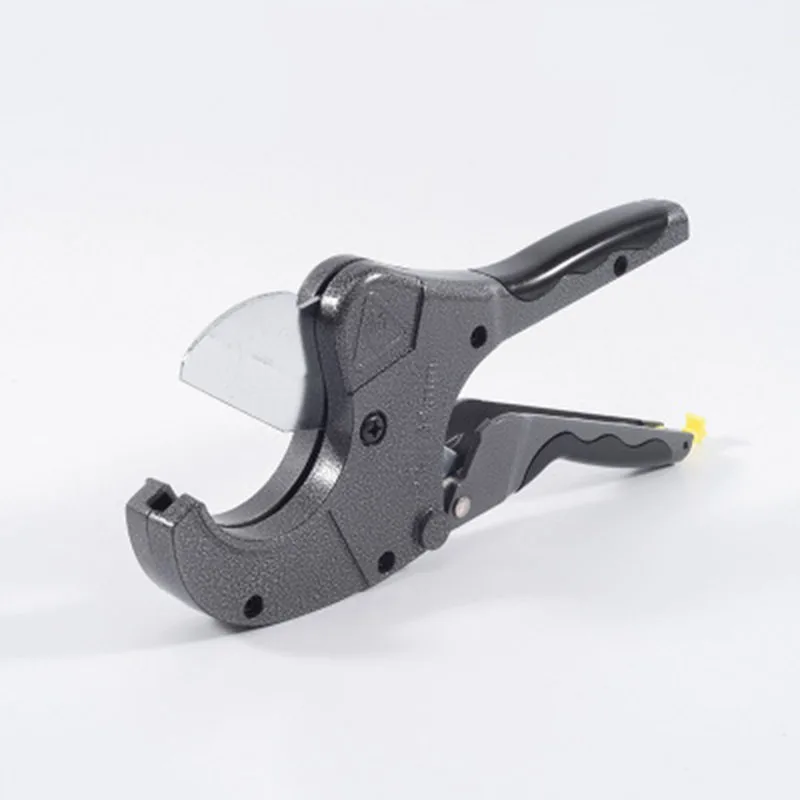 

PVC PU PP-P PE Plastic Pipe Cutter Aluminum Alloy Body Stailess Steel Blade Scissors Cut 64mm With Ratchet Gear Easy