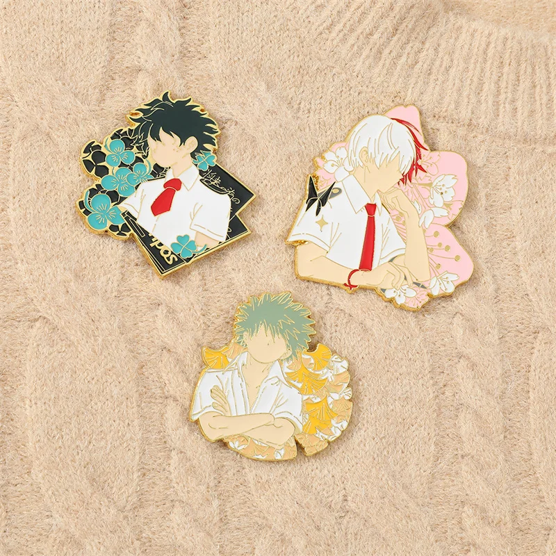 Эмалированные булавки в стиле аниме Моя геройская Академия значок брошь