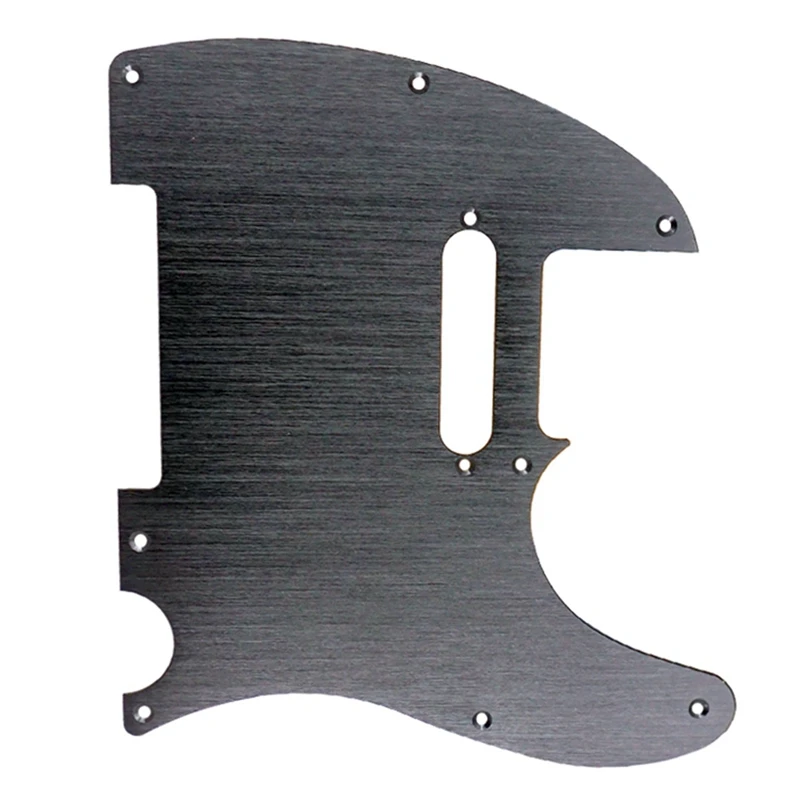 

2x Black/Silver 8 Hole Tele Guitar Pickguard Metal Pick Guard for Standard Telecaster Pickguard Replacement