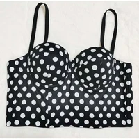 sexy bra retro small fresh polka dot print bra tube top sling women short vest underwear bra fp052