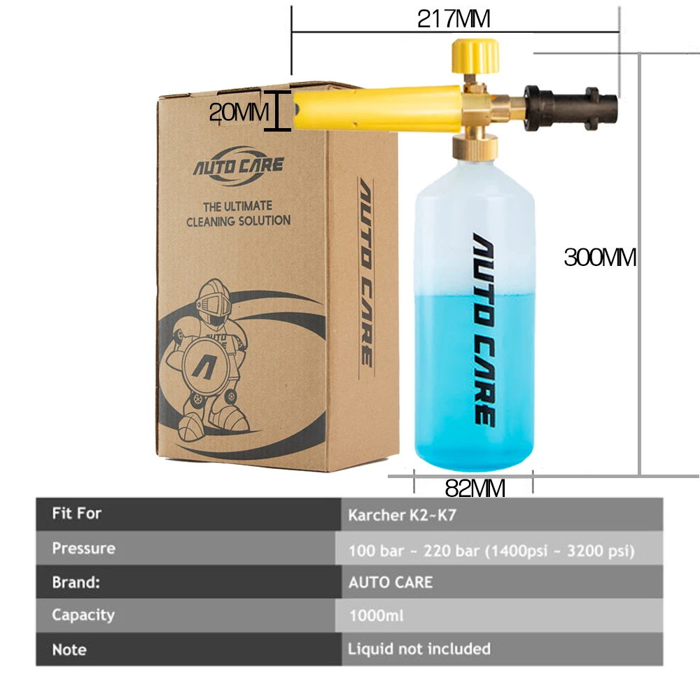 High Pressure Soap Foamer Sprayer Foam Generator Gun Snow Lance for Karcher K2 K3 K4 K5 K6 K7 Car Washer Auto |