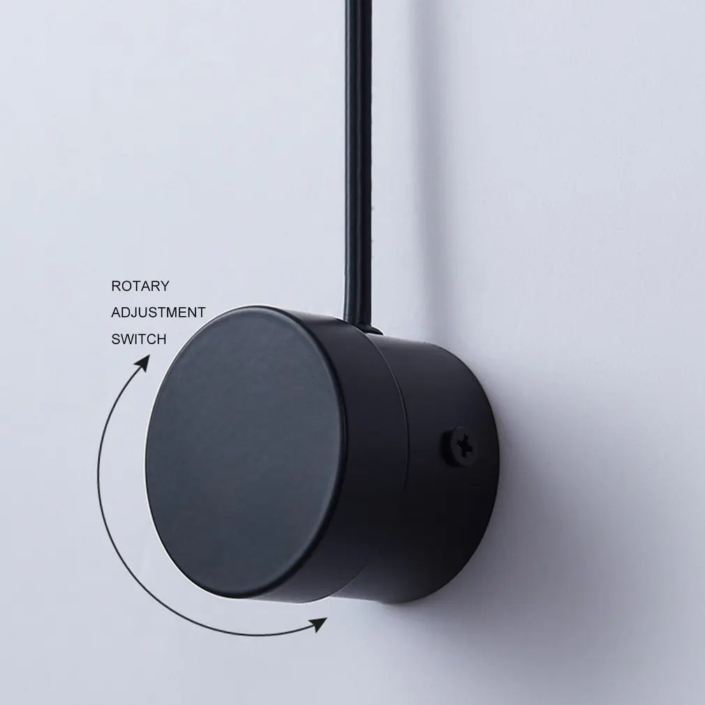 

0-40cm Led indoor Wall Lamp Bedroom Bedside Lamp Wall Decoration Living Room Sconce With Switch Knob Dimming Wall Light For Home