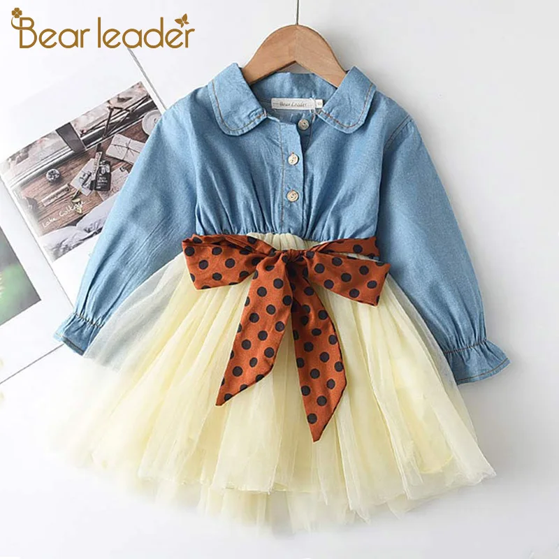 Bear Leader-vestidos de princesa para ni&ntilde;a, trajes de corona para ni&ntilde;a, lentejuelas de malla con traje de fiesta, ropa para ni&ntilde;o de primavera y oto&ntilde;o, novedad de 2022-5