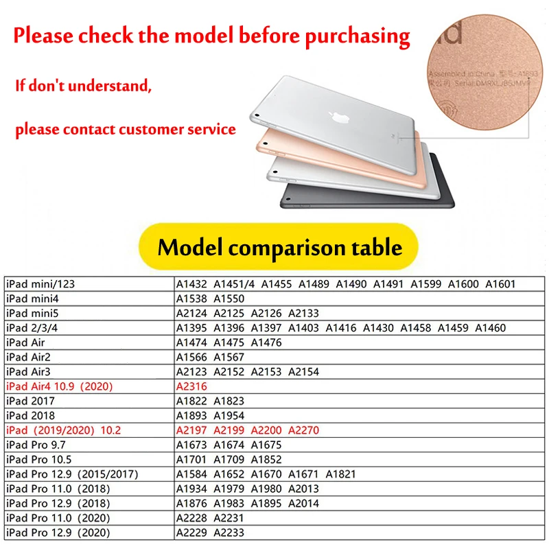 Чехол для iPad Pro 11 2020 10 2 дюйма 2019 2018 2017 Mini 5 Air 3 4 9 7 8 6 поколения умный чехол |