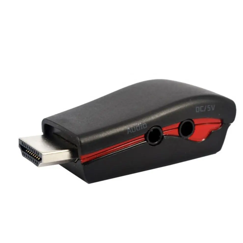 HDMI к VGA адаптер с аудио кабелем питания папа женскому 1080p конвертер для ПК/ТВ/для
