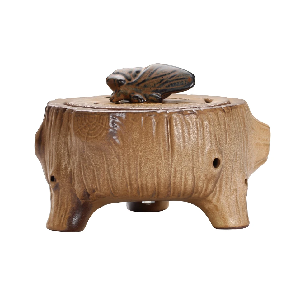 Антикварная электрическая горелка ладана фарфоровая курильница ручной работы