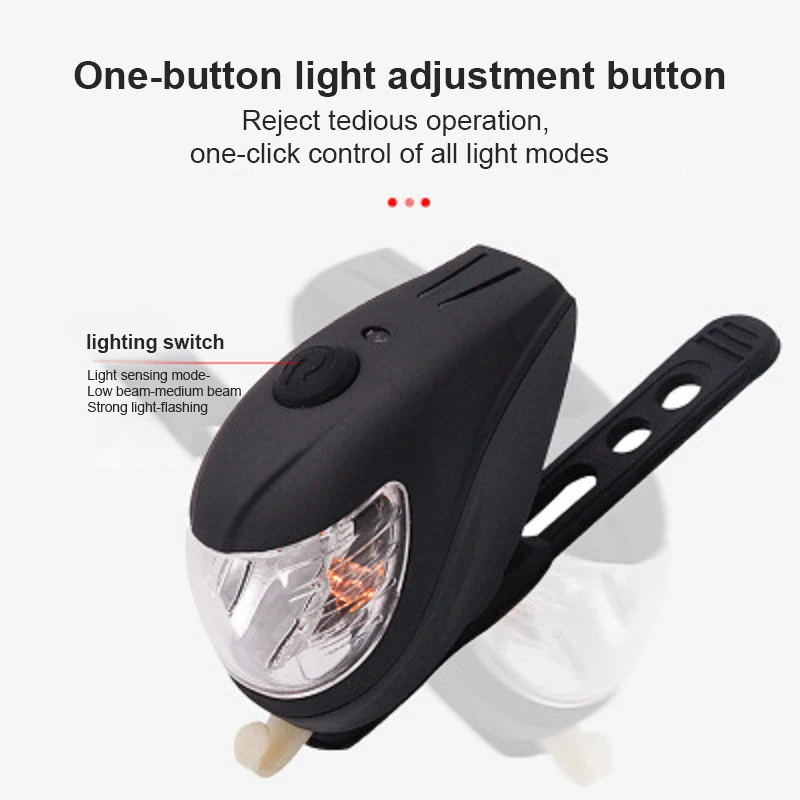 

Waterproof Night Cycling Lamp Bicycle Handlebar Headlight Mountain Bike Riding USB Rechargeable Flashlight Safety Taillight