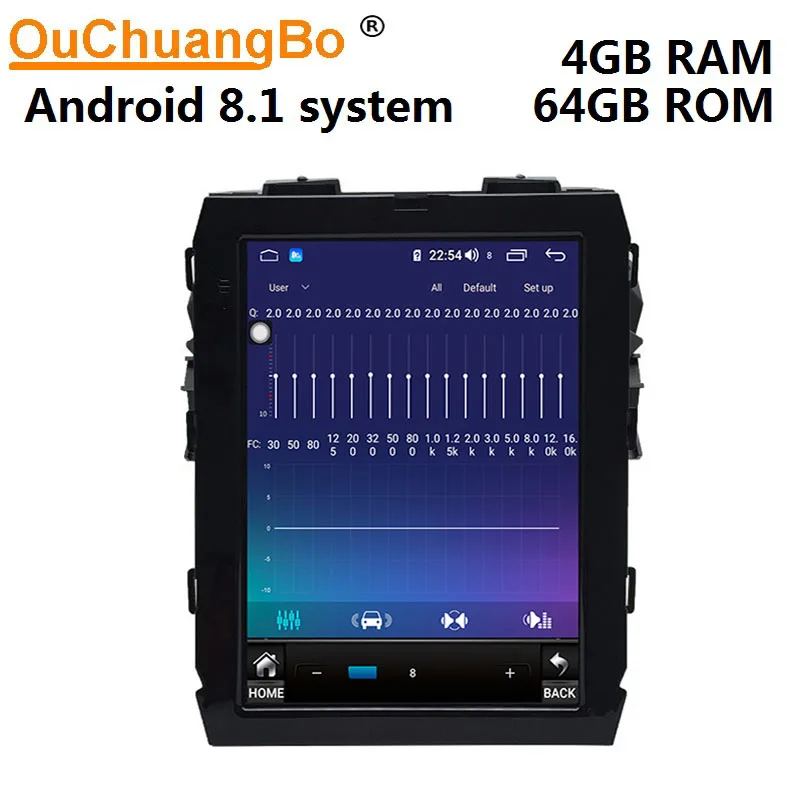 Ouchuangbo 4G аудиоплеер радио для tesla style 10 4 дюймов Kuga 2013 2019 в приборной панели с Android 8 1