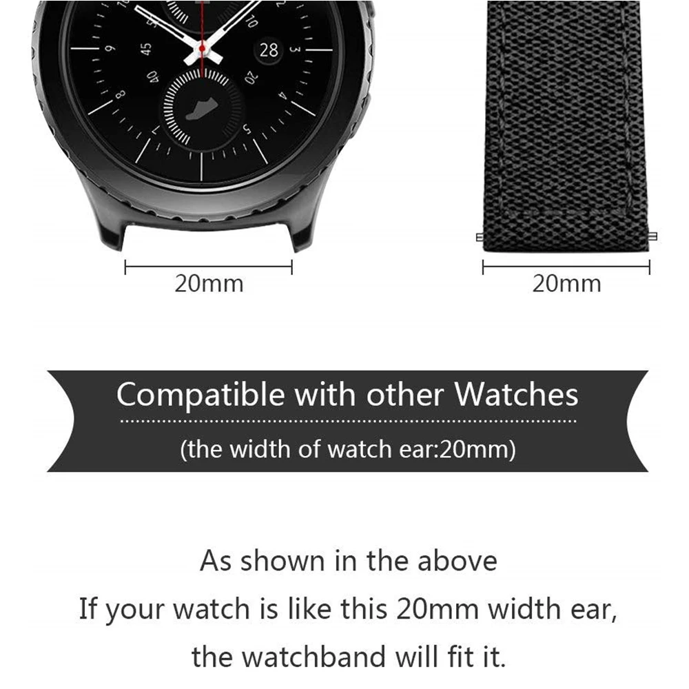 Кожаный ремешок для Samsung Watch Active2 40 мм 44 20 22 кожаный нейлоновый Galaxy 46 42 браслет |