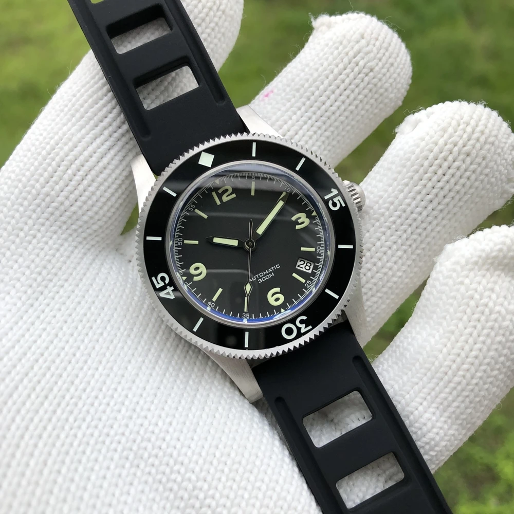 

STEELDIVE 300M Dive Watch 316L Stainless Steel Automatic Watches Mens 2019 Ceramic Bezel C3 Super Luminous Diving Watch 300m Man