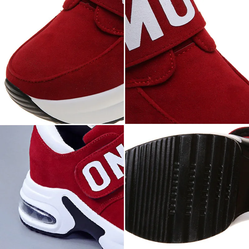 

Female Walking Footwear Comfy Shoes Women Sneakers Thick Bottom Hook Loop Leopard Platform Shallow Female Vulcanized Shoes