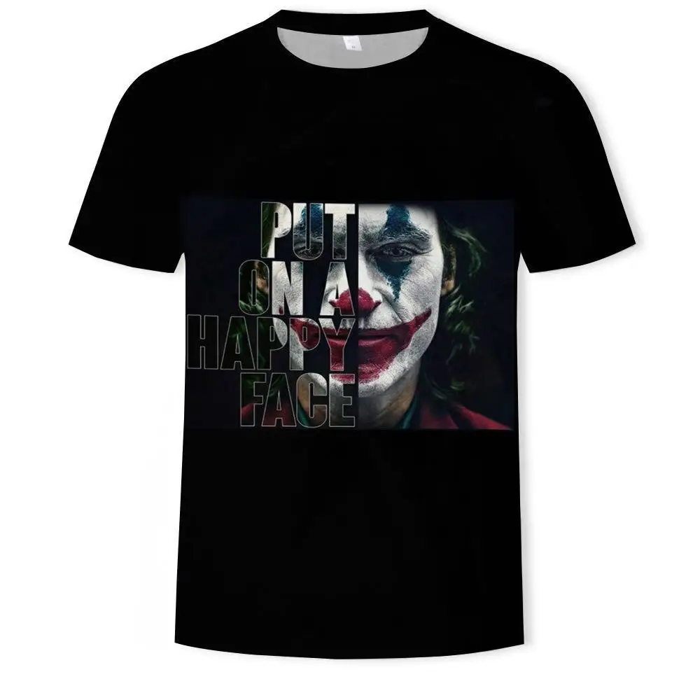 

2020 New White Casual Homme Cool Antihero Hip Hop Tshirt Streetwear Joker Joaquin Phoenix Harajuku Funny T Shirt Men