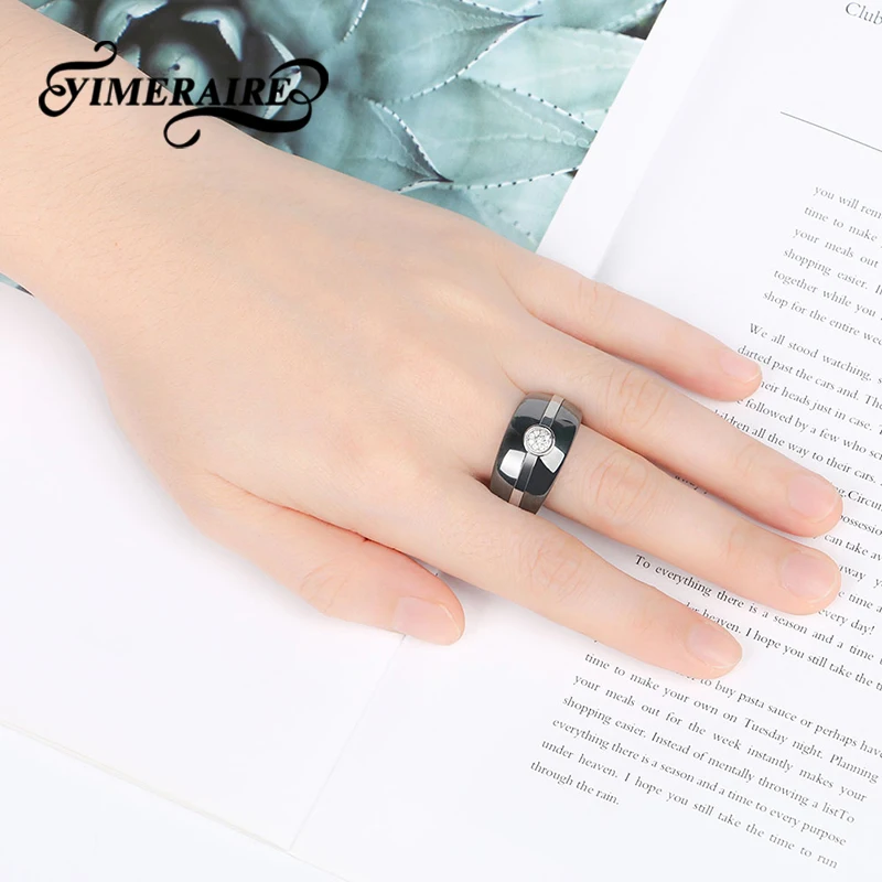 Керамические кольца шириной 13 мм круглые стразы круглый модный ювелирный