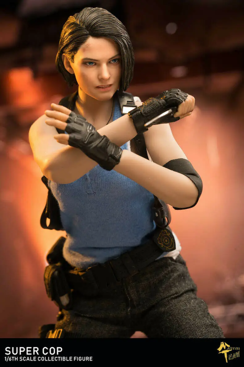 

1/6 Policewoman Jill Valentine Suits Clothes Set With Head For 12'' Female Action Figure Body Model MTTOYS MT004