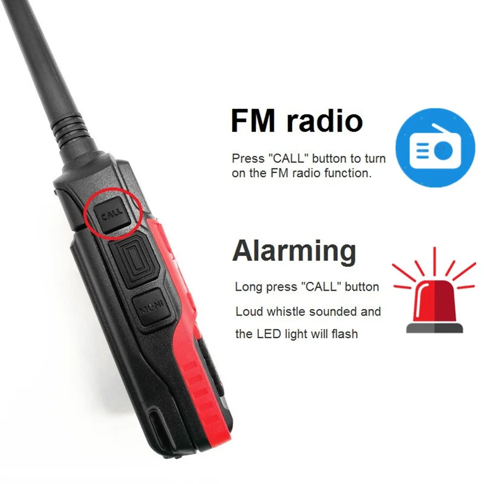 Baofeng UV-10R 10W Walkie Talkie Radio Scanner hf Transceiver VHF UHF Ham Radio Station Amateur for Truckers UV10R Updated UV-5R