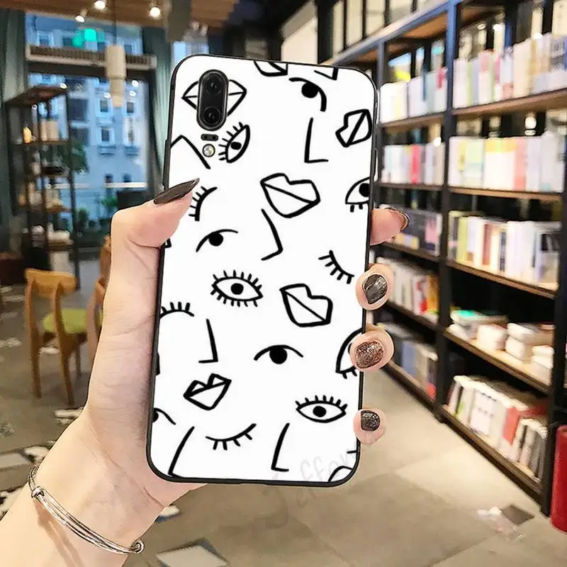 

Evil Eye Illustrations high quality Phone Case For Huawei honor Mate P 10 20 30 40 Pro 10i 9 10 20 8 x Lite
