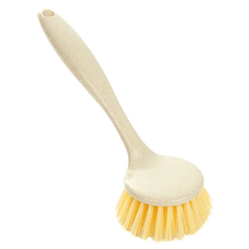 Natural Wooden Long Handle Pan Pot Brush Dish Bowl Washing Cleaning Household Kitchen Tools Hot Sale | Дом и сад