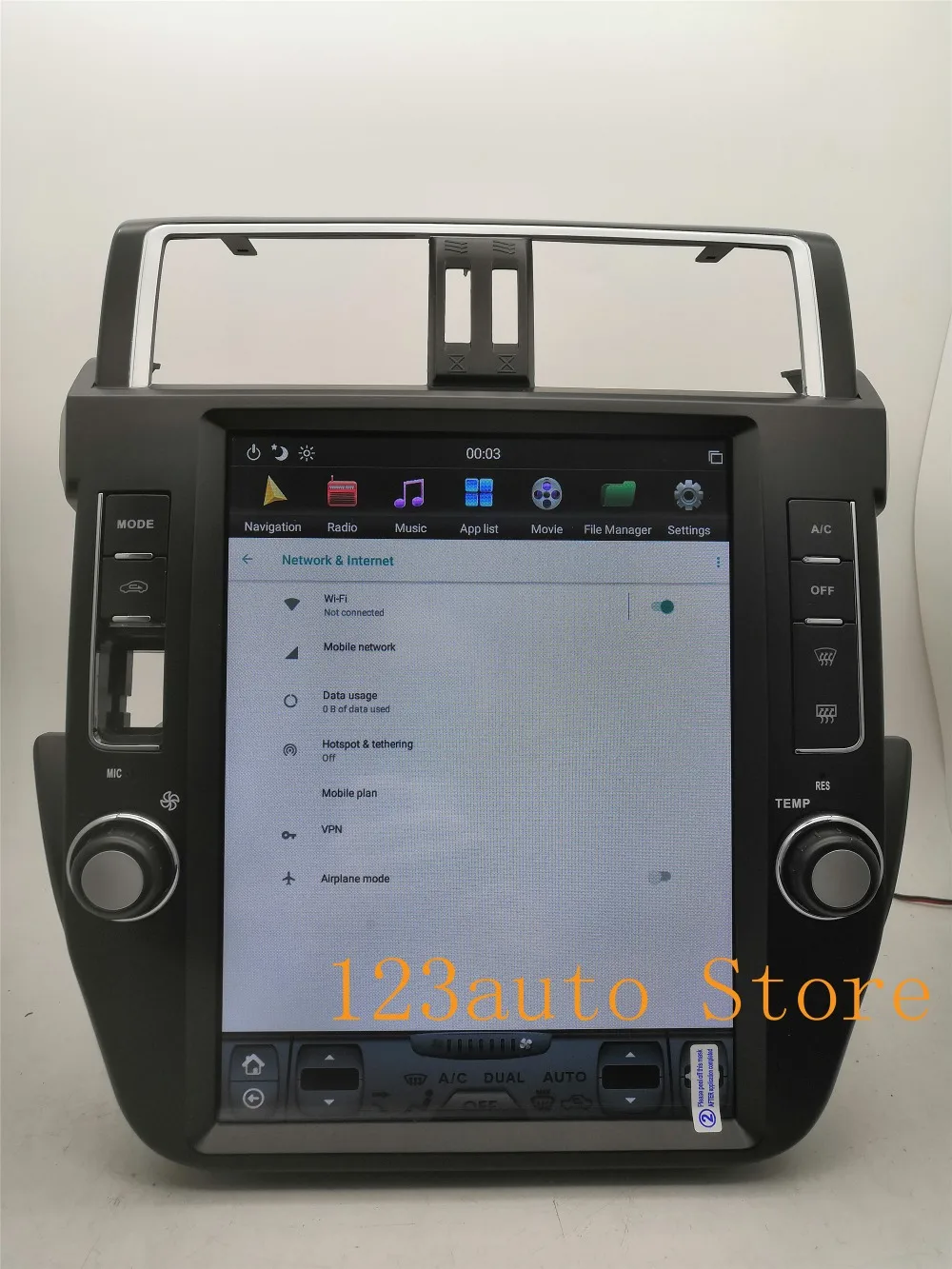 12,1 дюймов вертикальный Tesla стиль Android 8,1 Авто DVD gps PX6 ips для TOYOTA Land Cruiser Prado 150 радио