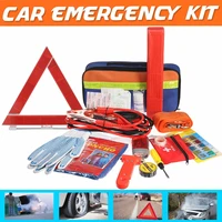 12 piece set of roadside emergency car tool kit for car combined tool kit on board assistance tool bag case