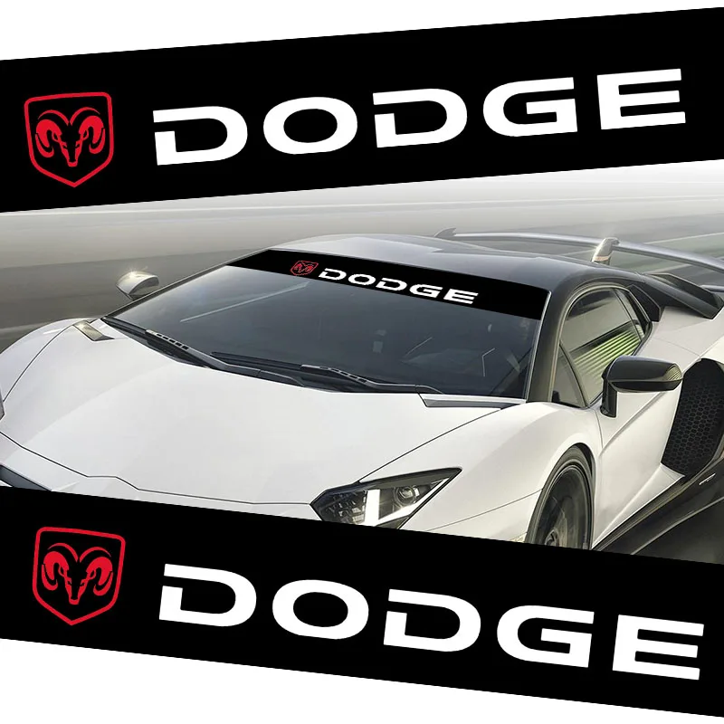 Наклейка на окно автомобиля светоотражающая Передняя и задняя наклейка для Dodge