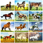 HUACAN алмазная вышивка лошади картины из страз мозаика животные декоративные наклейки на стену