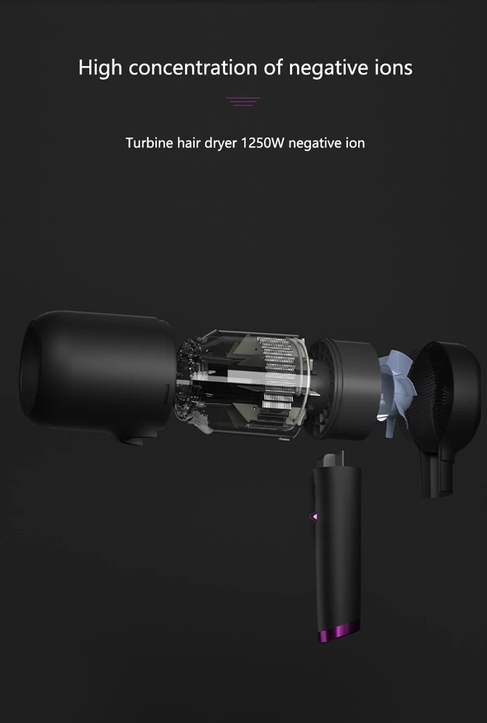 

Ionic Hair Dryer 1599W, Professional Salon Negative Ions Hair Blow Dryer for Fast Drying with Powerful Hot/Cool Wind, 3 Speed