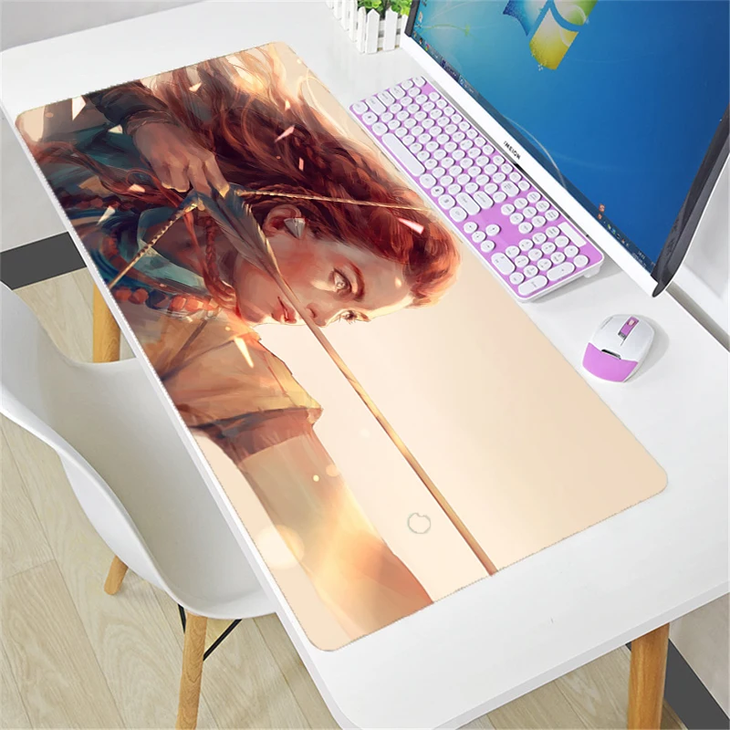 

Horizon zero dawn Customized DIY Mouse pad game players Speed Lock Edge Rubber Game Desk Mousepad Keyboard Mat for CSGO LOL