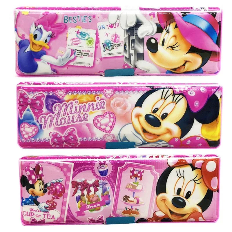 Чехол для карандашей с изображением Микки и Минни Диснея разноцветный большой