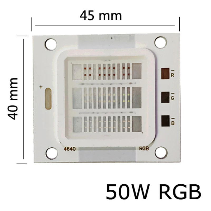 Крепление RGB высокомощный диодный 50 Вт COB прожектор с разноцветными огнями яркий DIY шарик светодиодный светильник