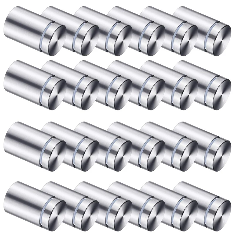 50 Packs Sign Standoff Screws Advertising Stainless Steel Wall Mounts Glass Acrylic Nail for Artwork and S | Обустройство дома