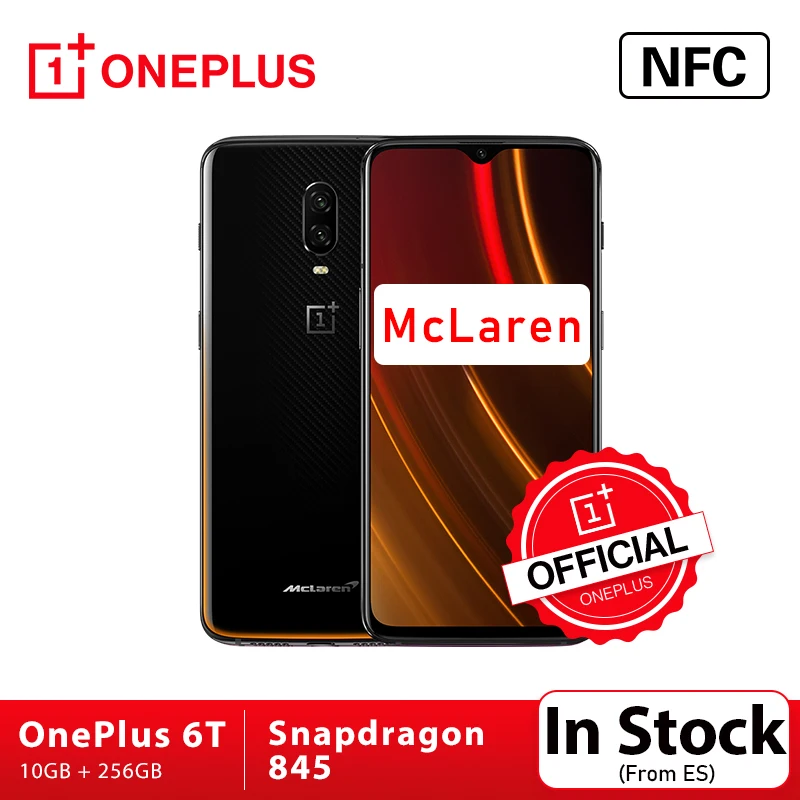 Глобальная ROM Oneplus 6T McLaren 10 Гб 256 ГБ Snapdragon 845 6 41 &quotполный экран на дисплее отпечаток