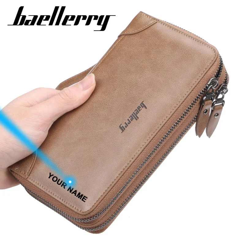 Baellerry новинка Мужской Длинный кошелек кожаный Бизнес Высокое качество клатч